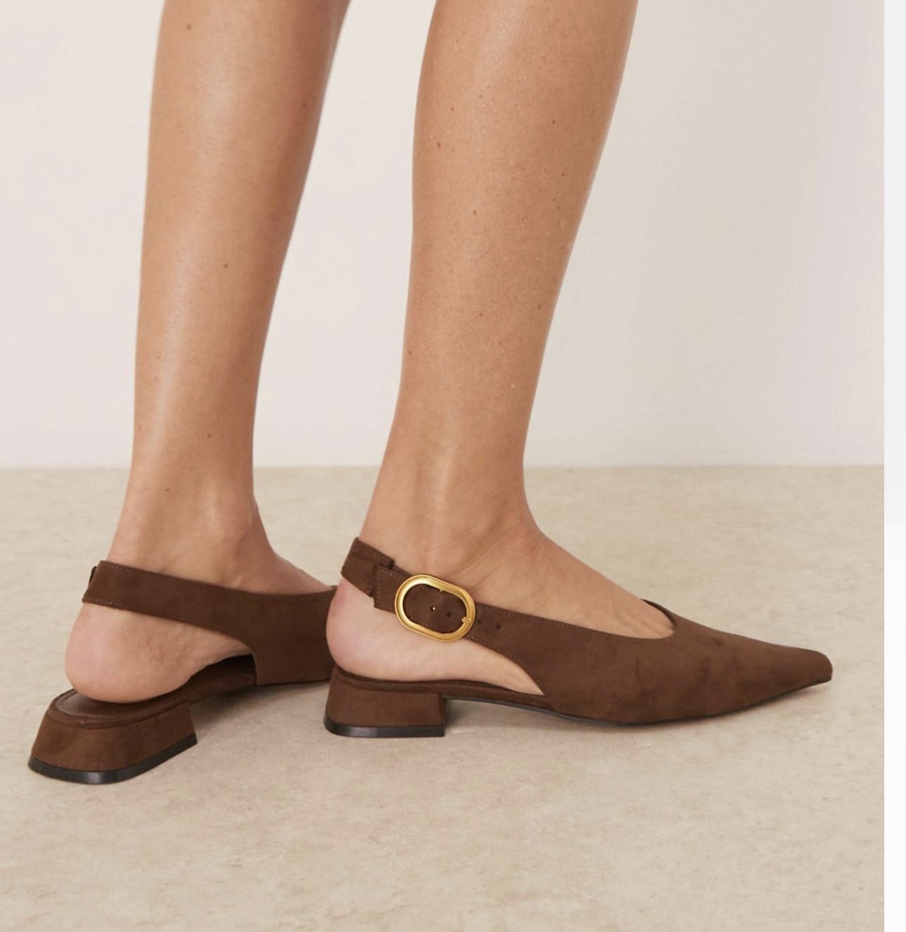 slingback bloc marron A