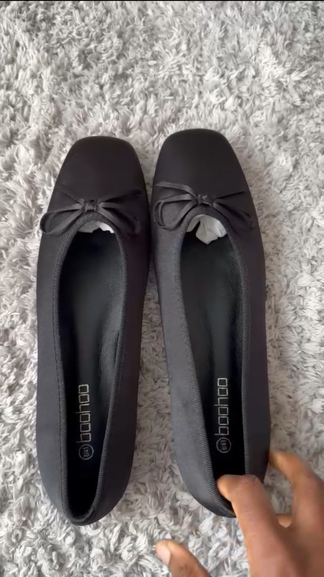 Bohoo ballerine noir