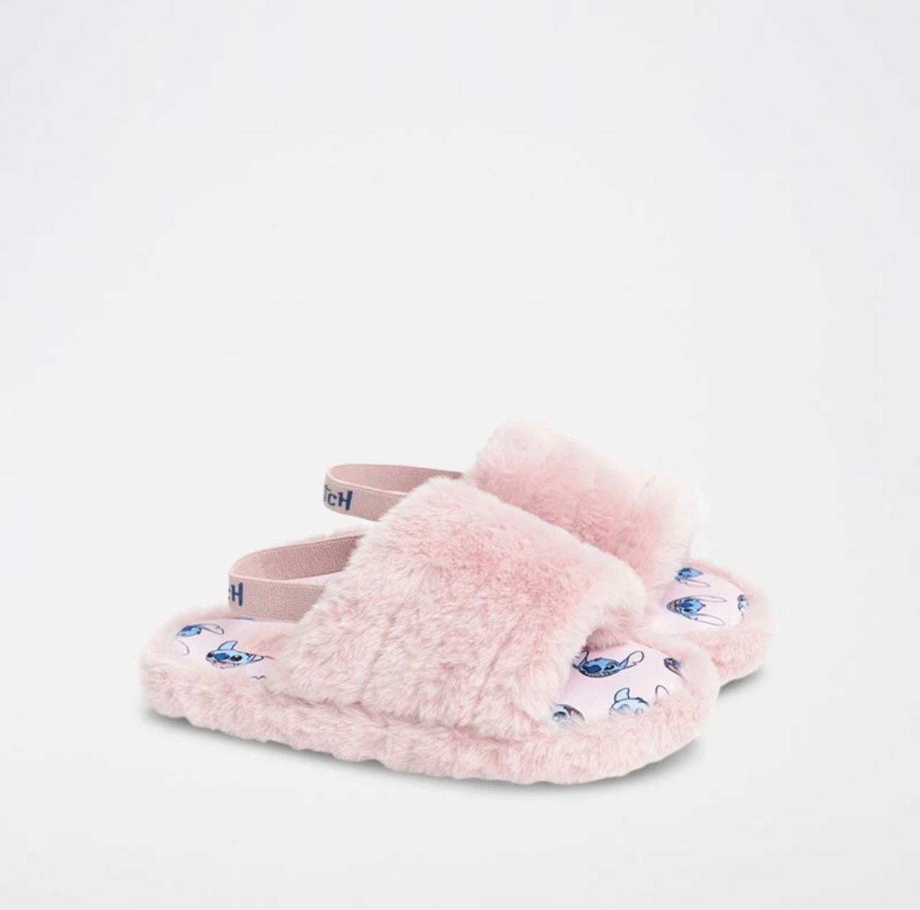 Pantoufle ouverte rose