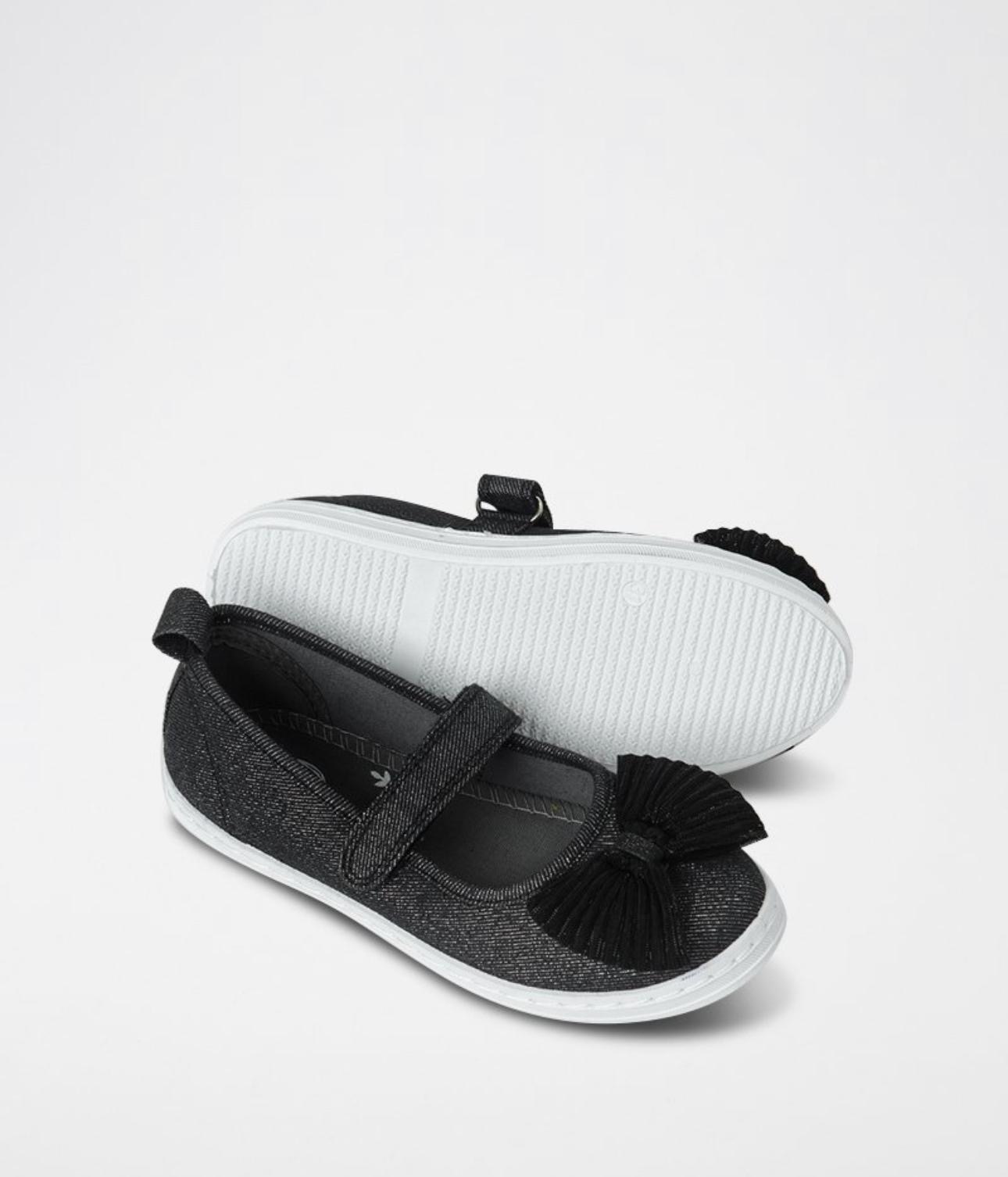 Tennis jeans velours noir