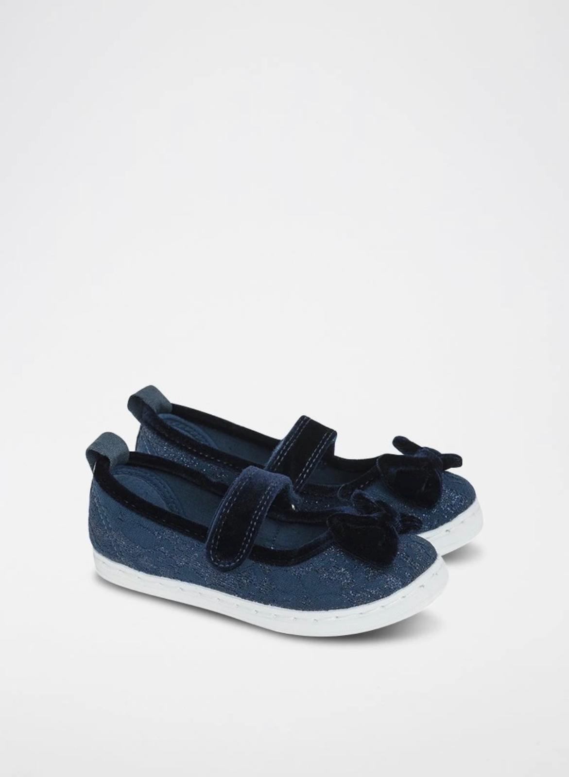 Tennis jeans velours noir