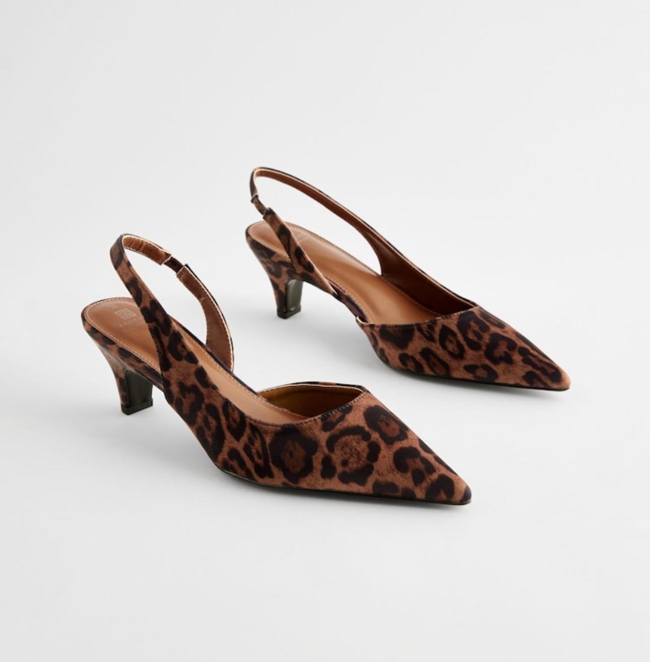 Slingback panthère Next