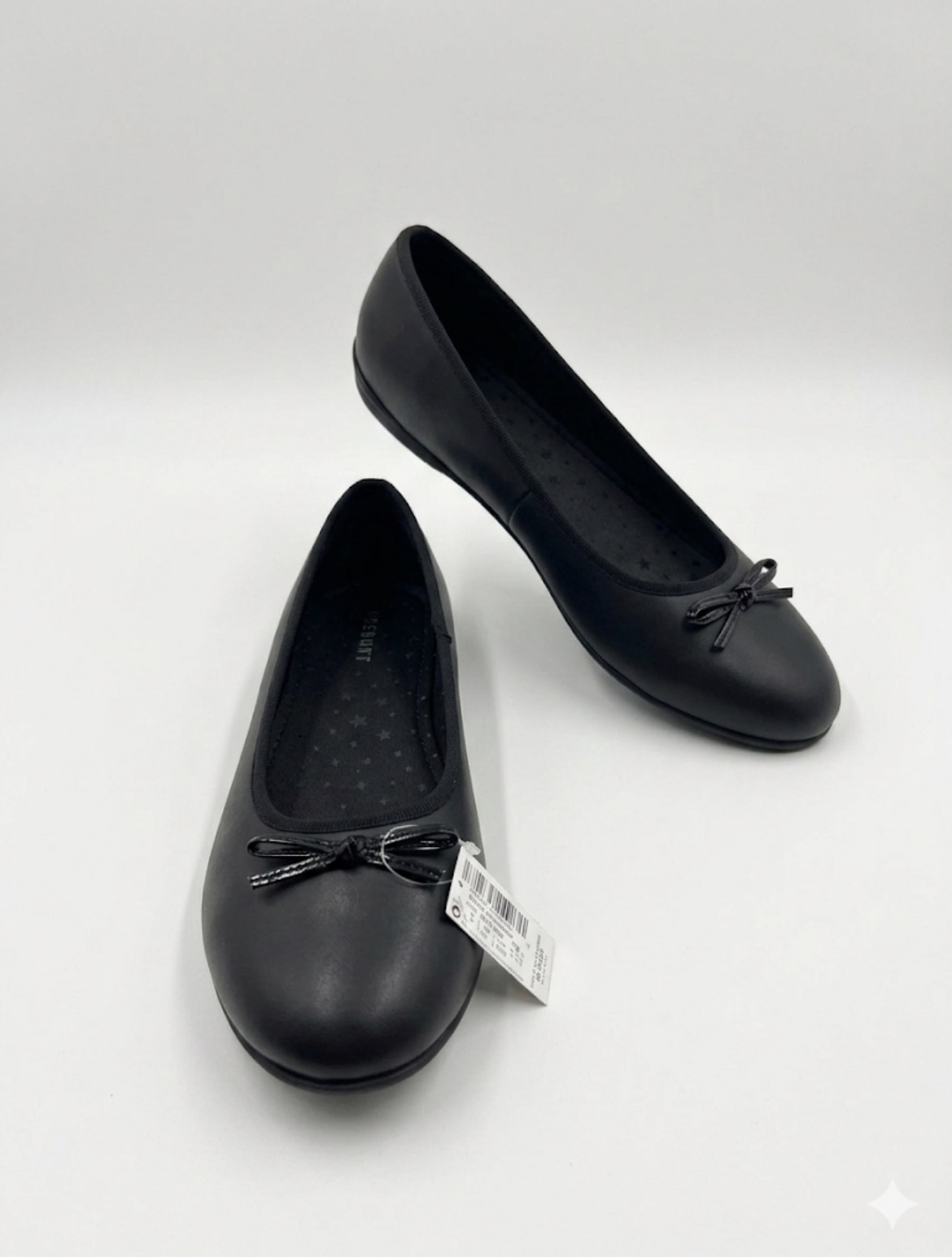Ballerine noire à noeud Next