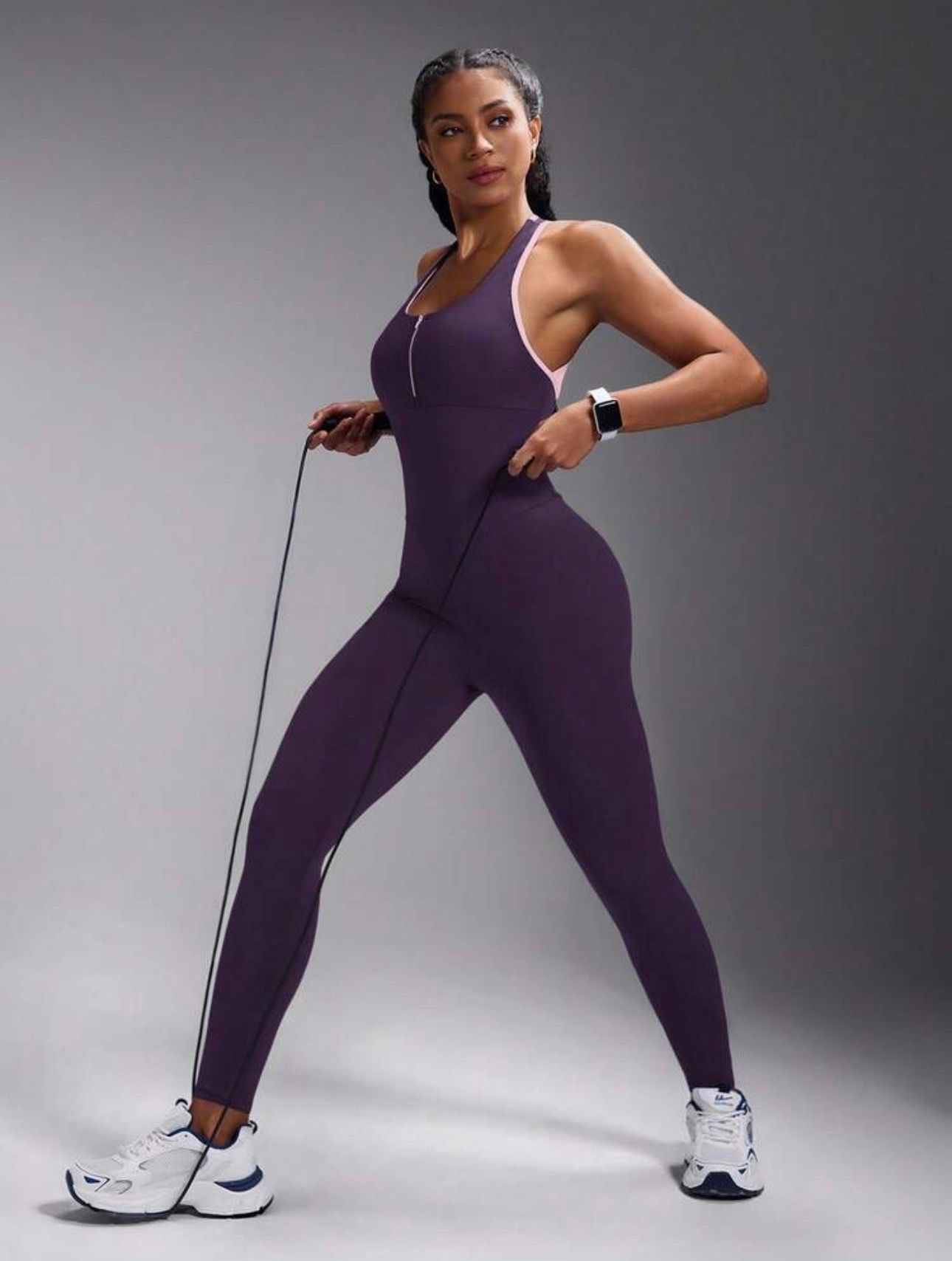 Combinaison sport violet