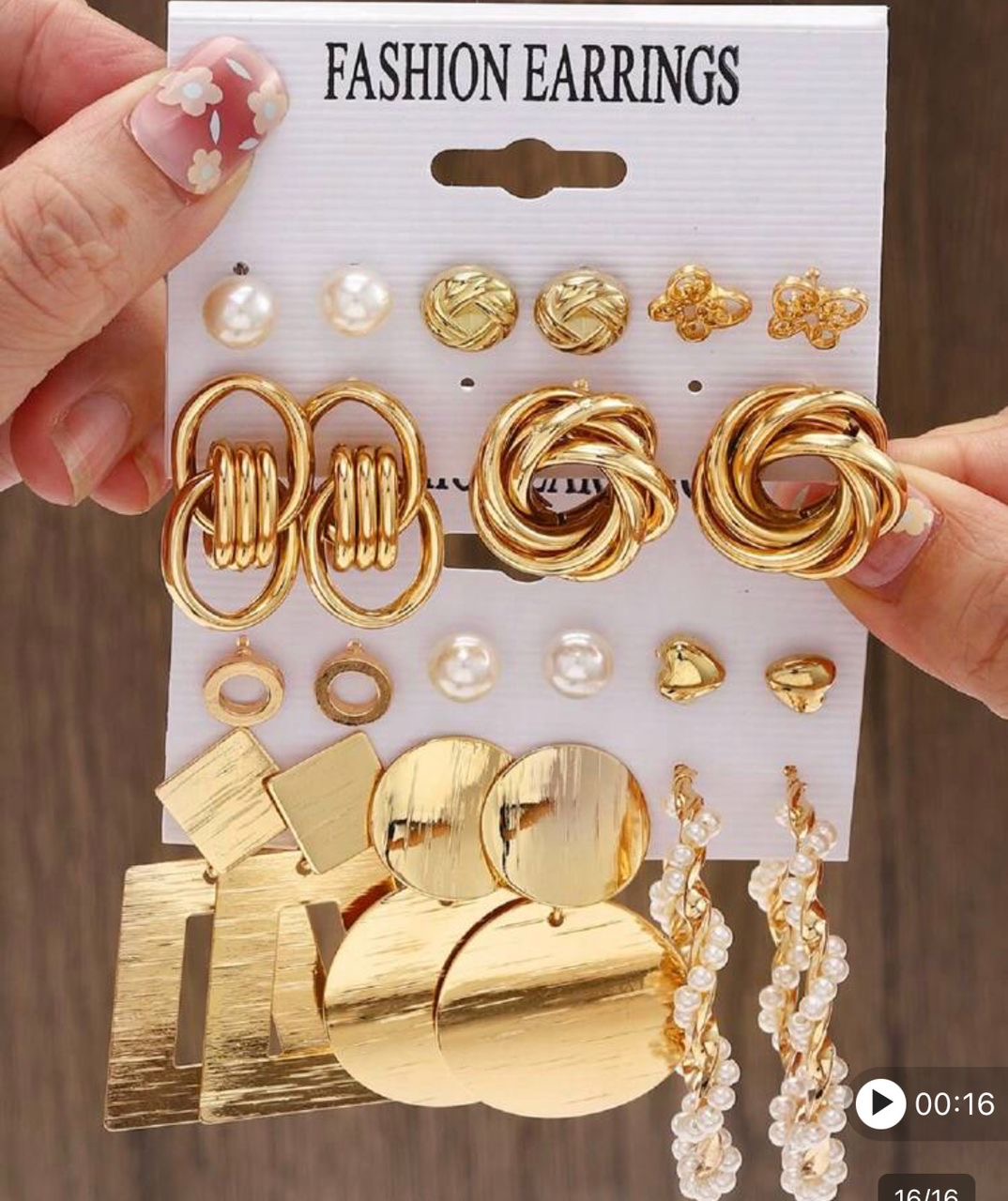 Lot de boucles à oreilles