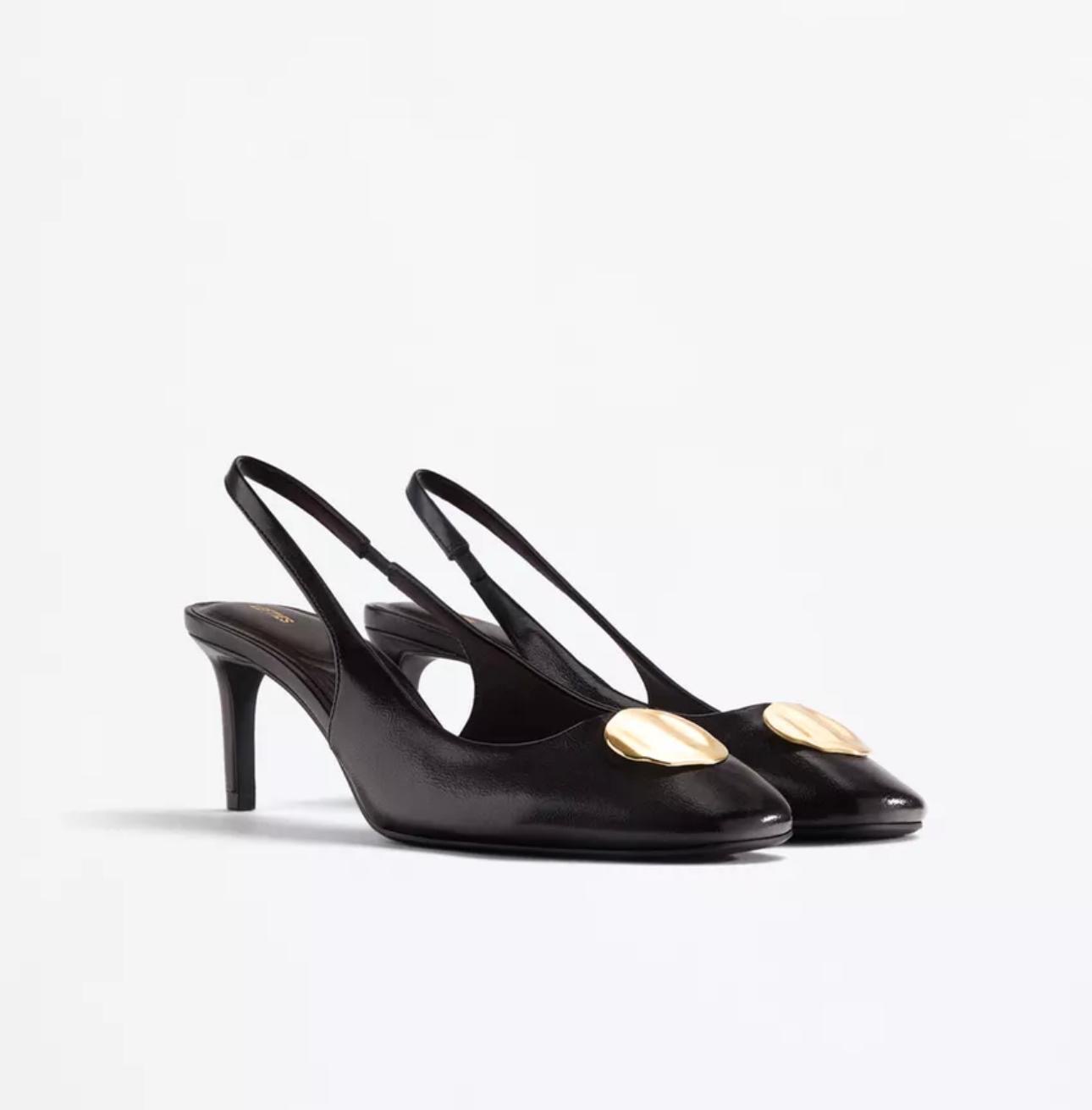 Slingback bordeau boucle Lefties
