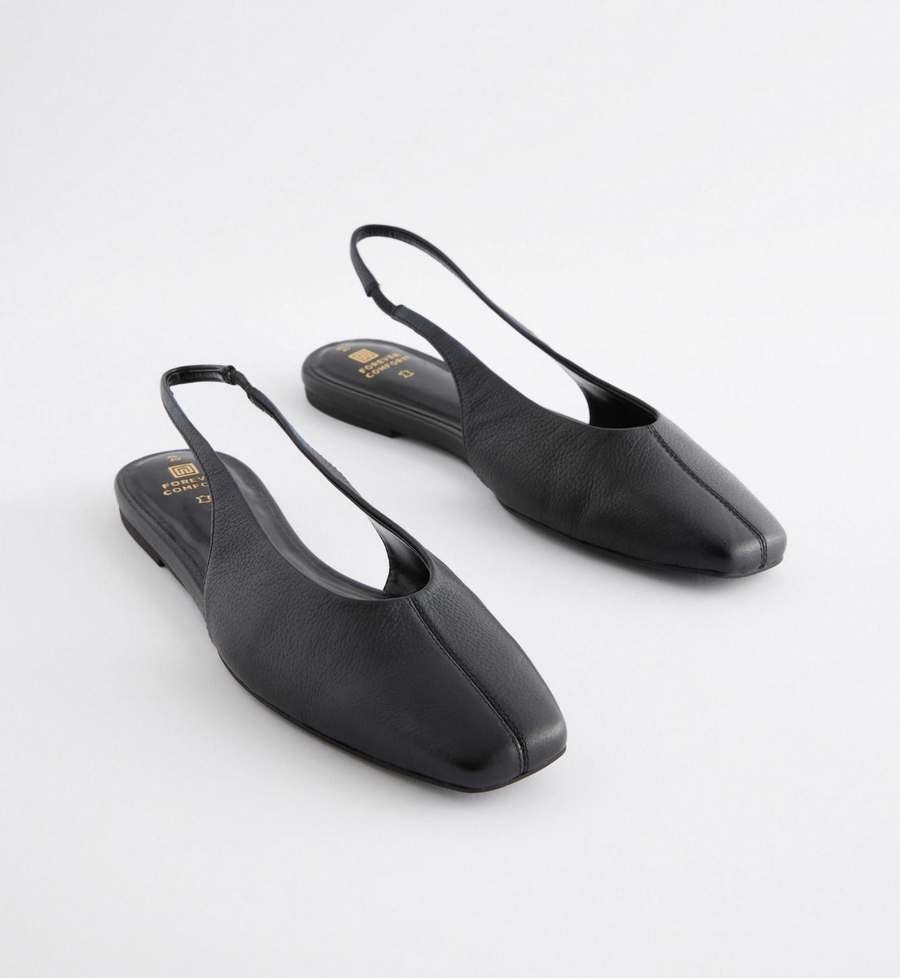 Slingback plate noire Next