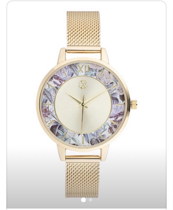 Montre or fond doré Christian Lacroix