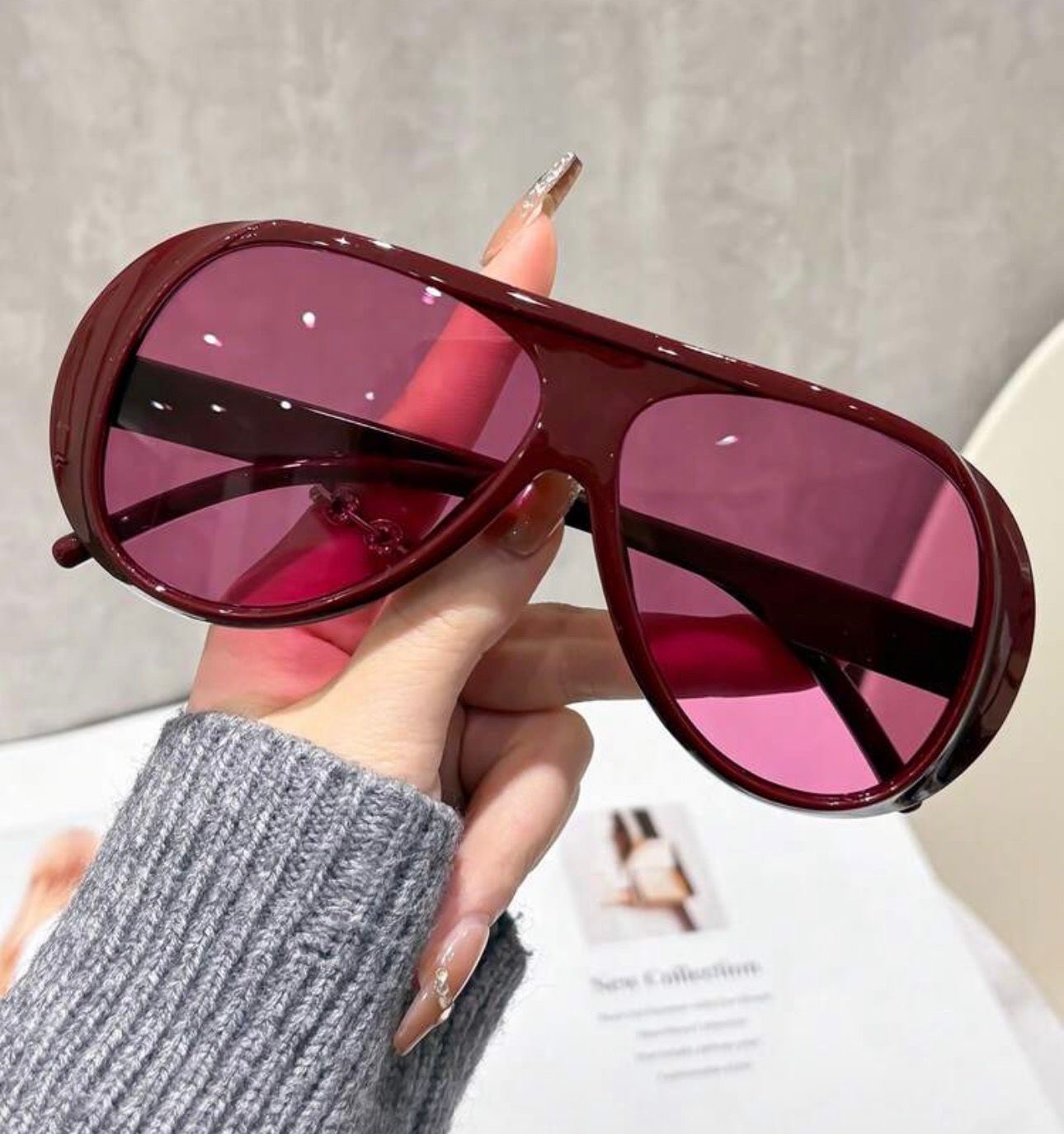 Lunette bordeau