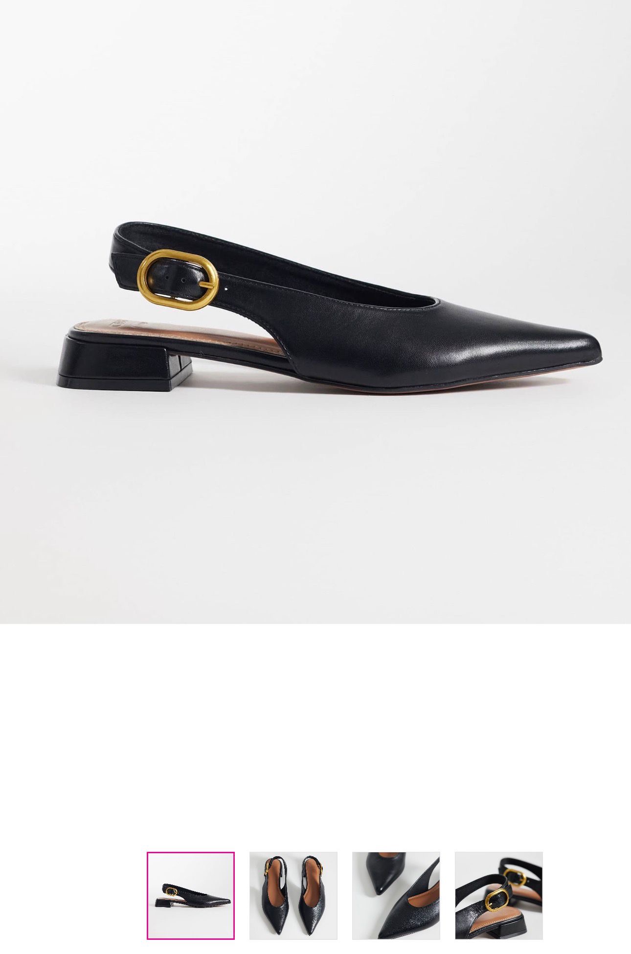 Slingback bloc noire ASOS