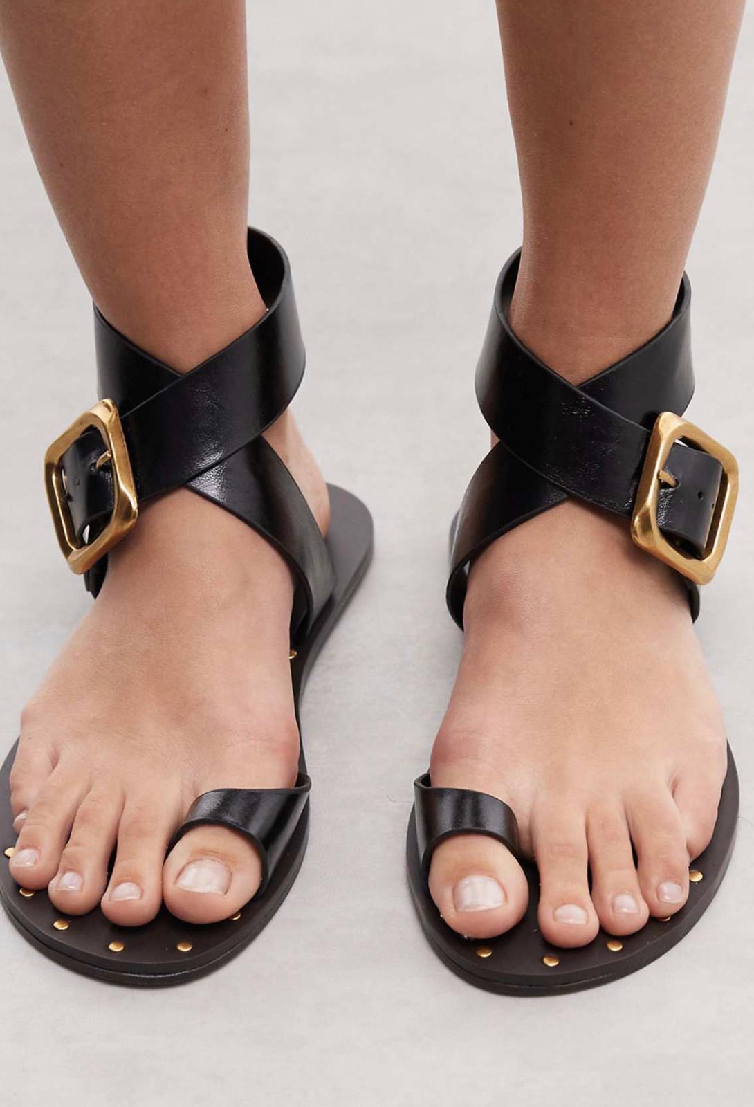 Sandale noire ASOS