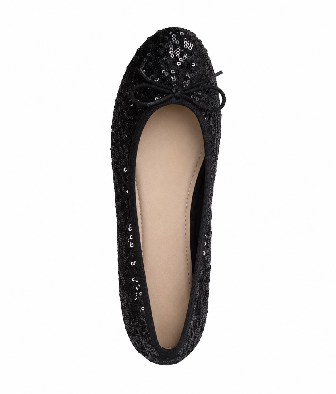 Ballerine noire à sequins ASOS
