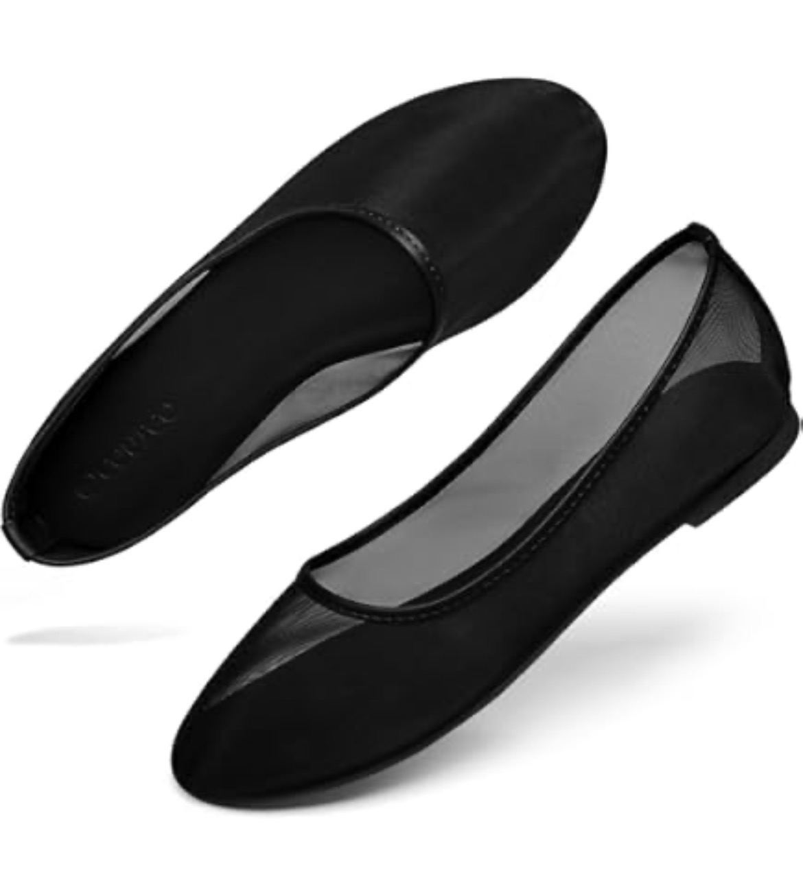 Ballerine grille noire Bershka