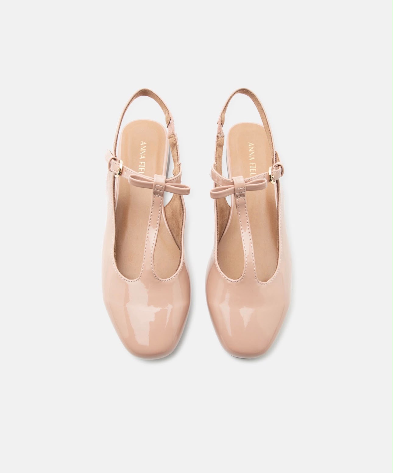 Slingback bloc camel noeud Anna Field