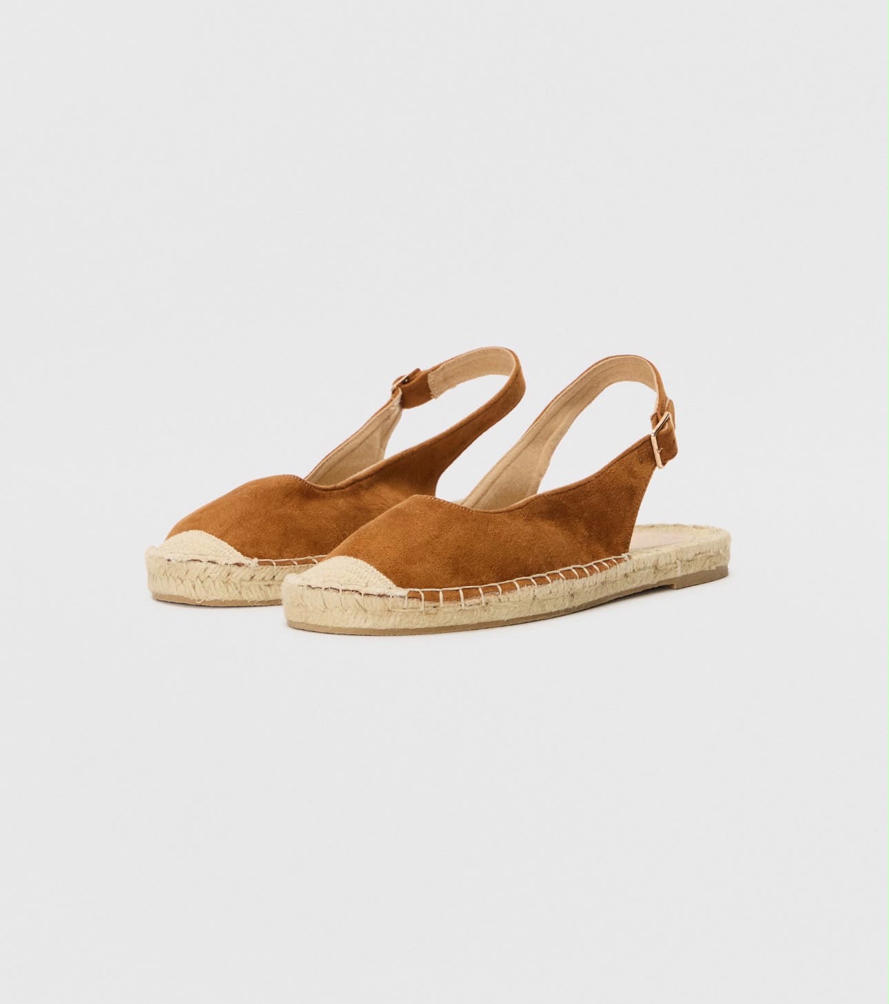 Slingback espadrille camel Anna Field