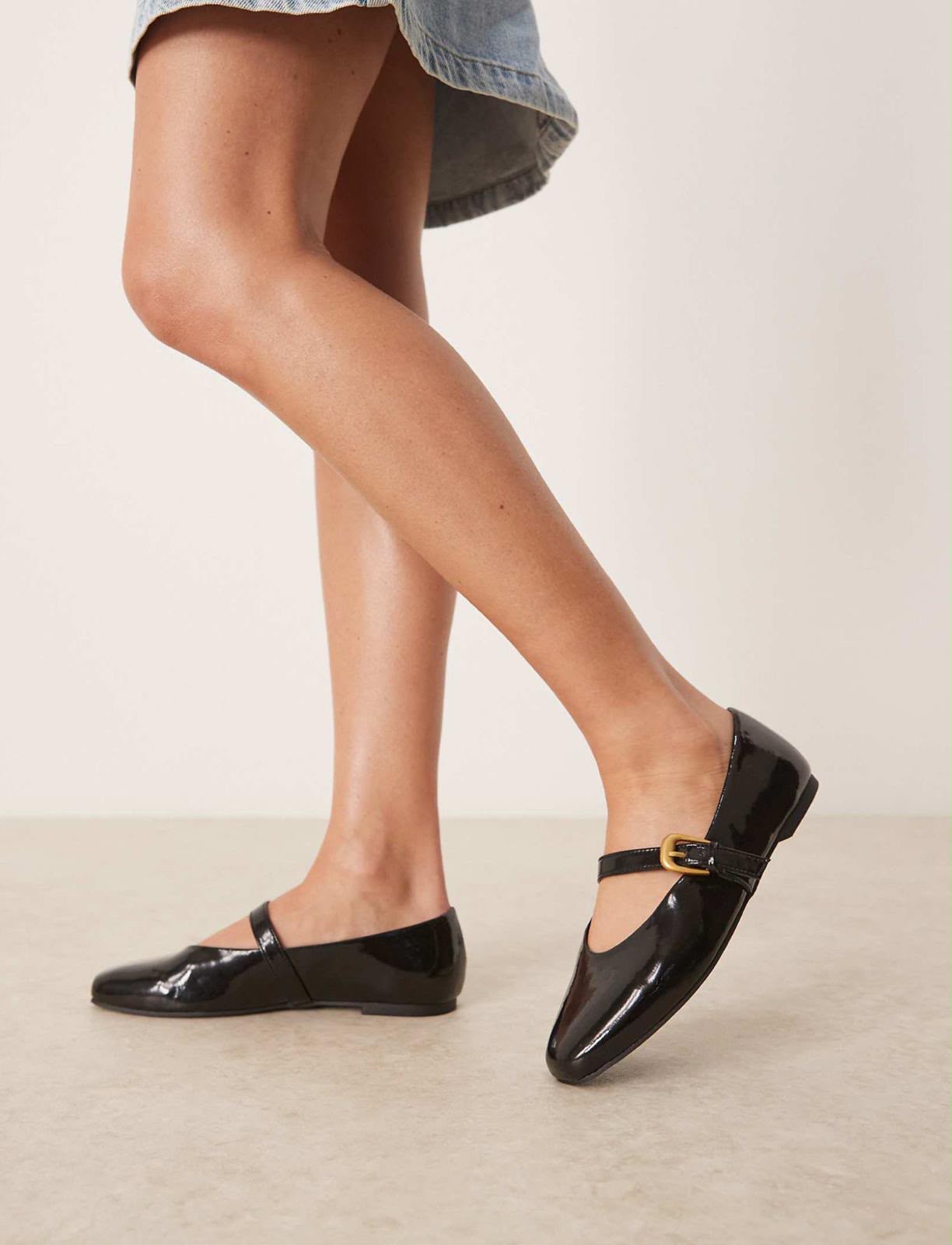 Ballerine vernie noire ASOS