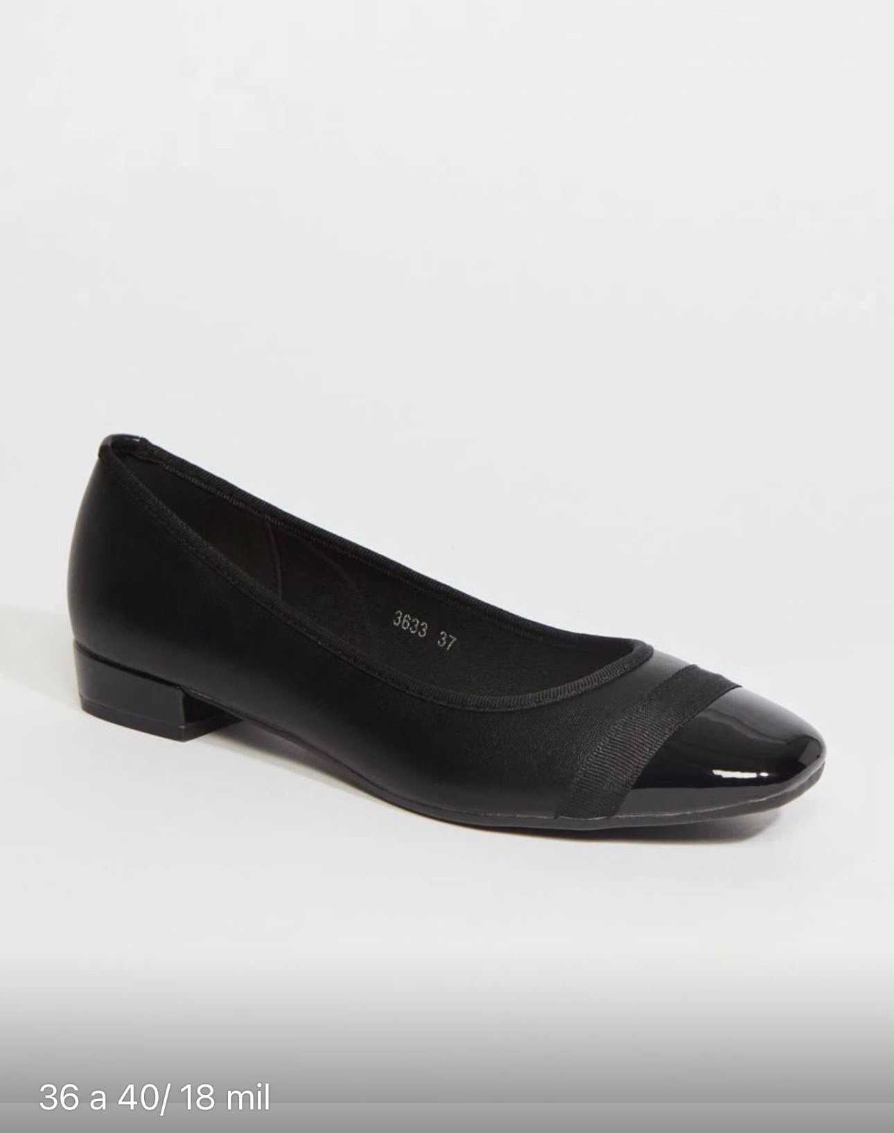 Ballerine bloc noire Suredelle
