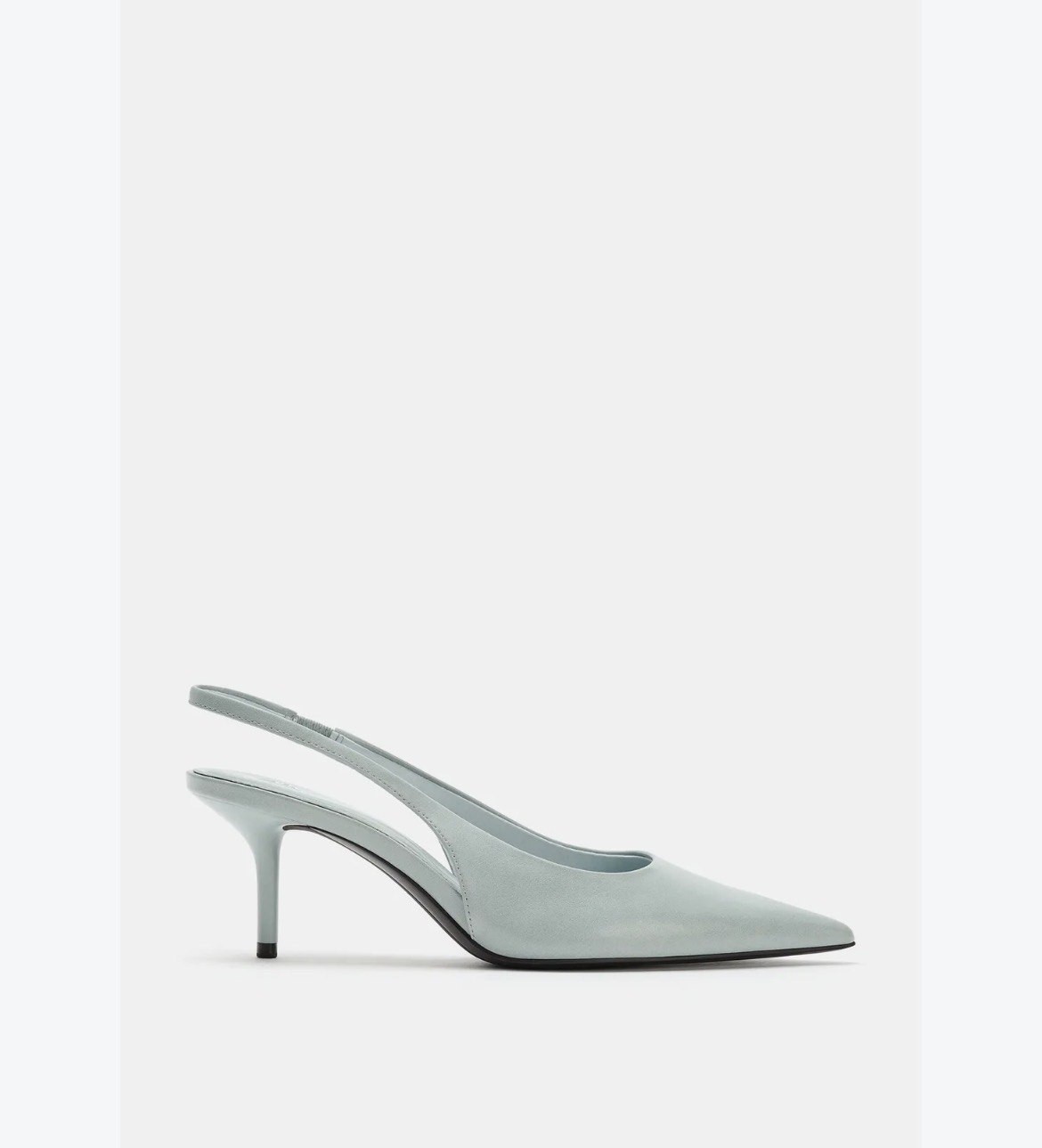 Slingback bleu ciel Zara