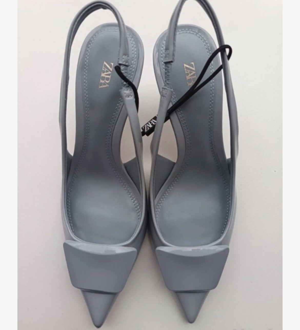 Slingback bleu ciel Broche Zara