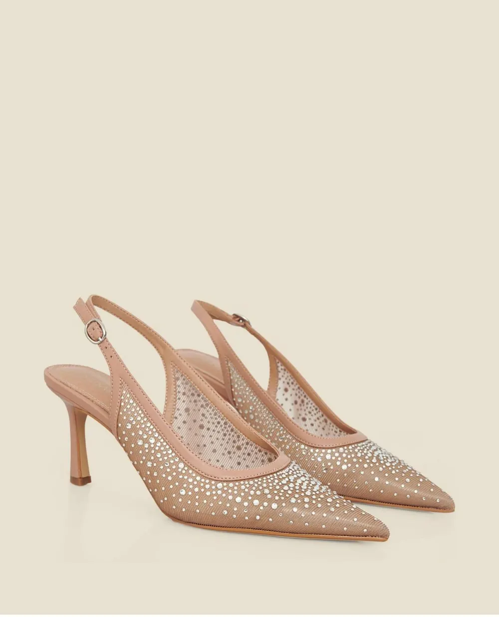 Slingback gold strasse N