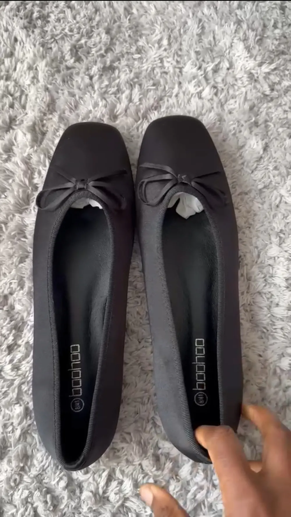 Bohoo ballerine noir