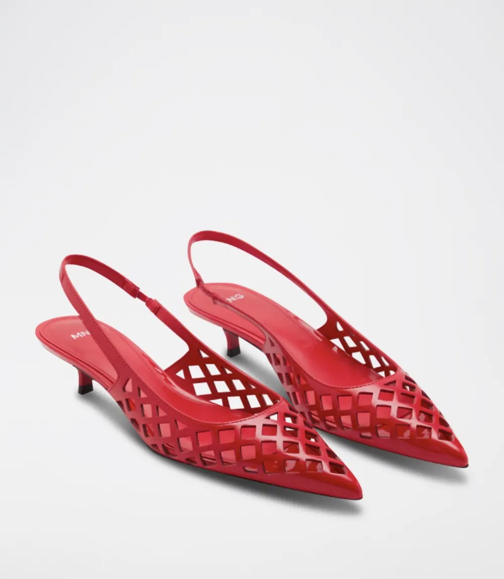 Slingback rouge vernie mango