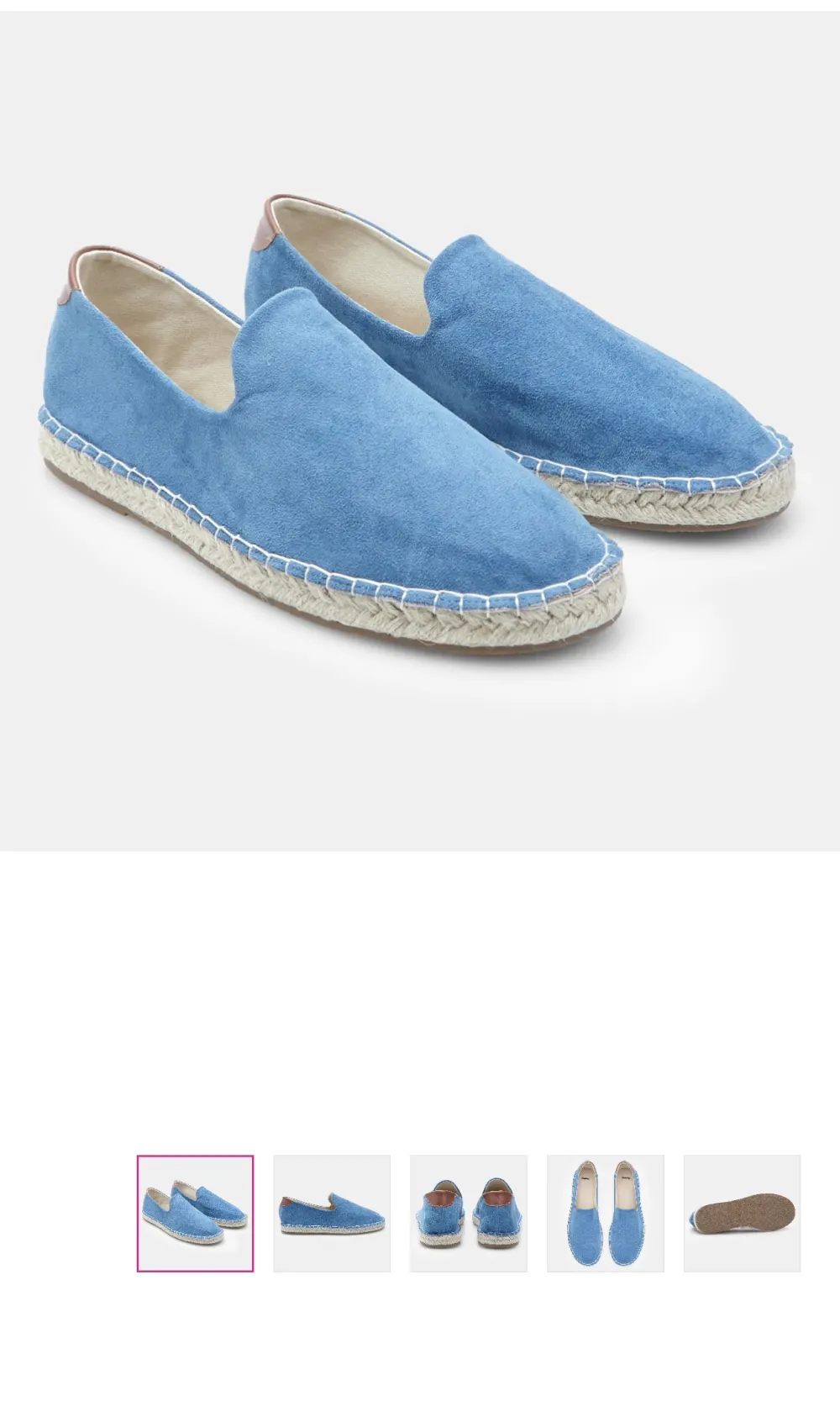 Espadrille bleu ciel BATA