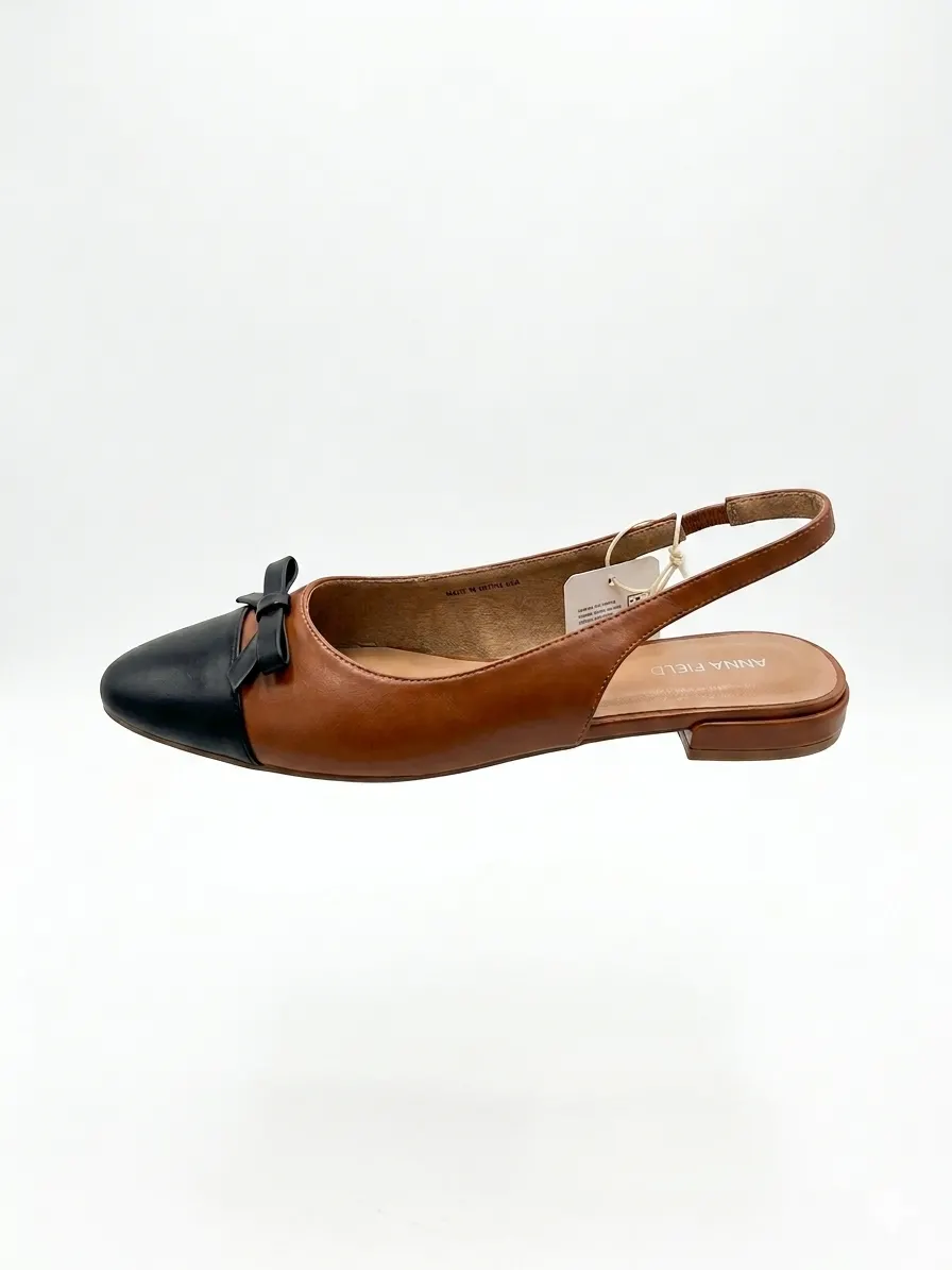 Slingback marron noir Anna Field
