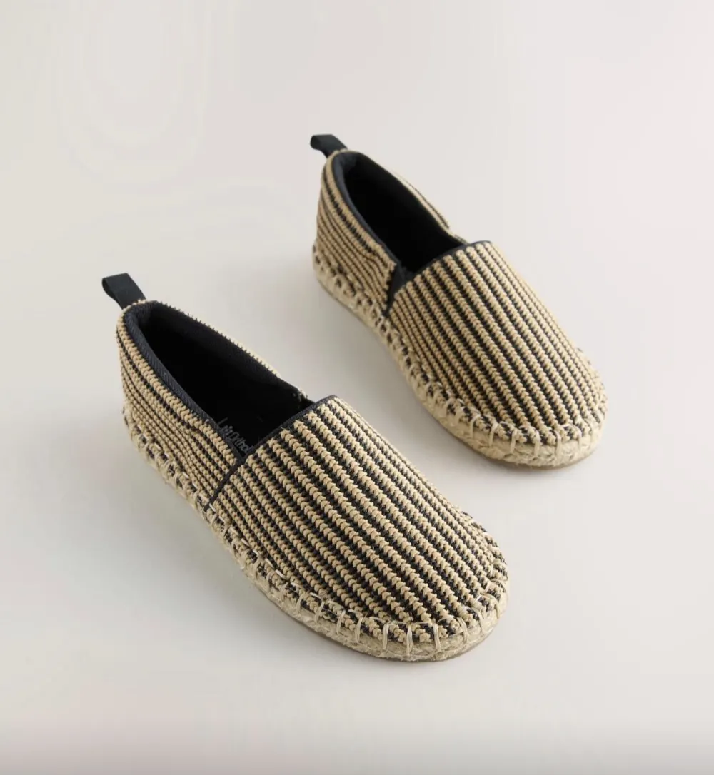 Espadrille noir or next