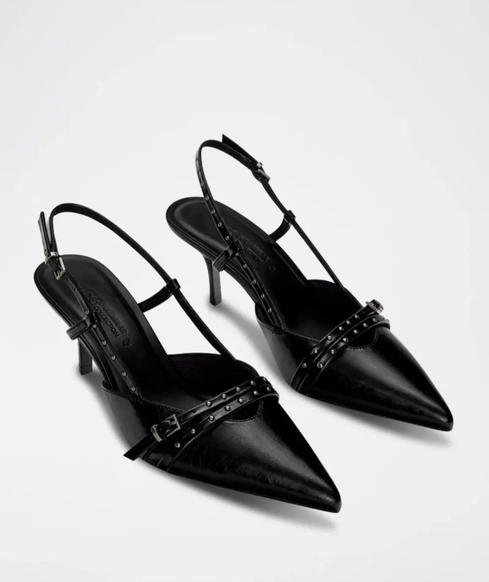 Slingback noir pointe or Pull&bear