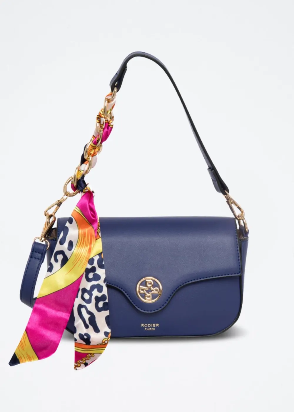 Sac clucht bleu Rodier