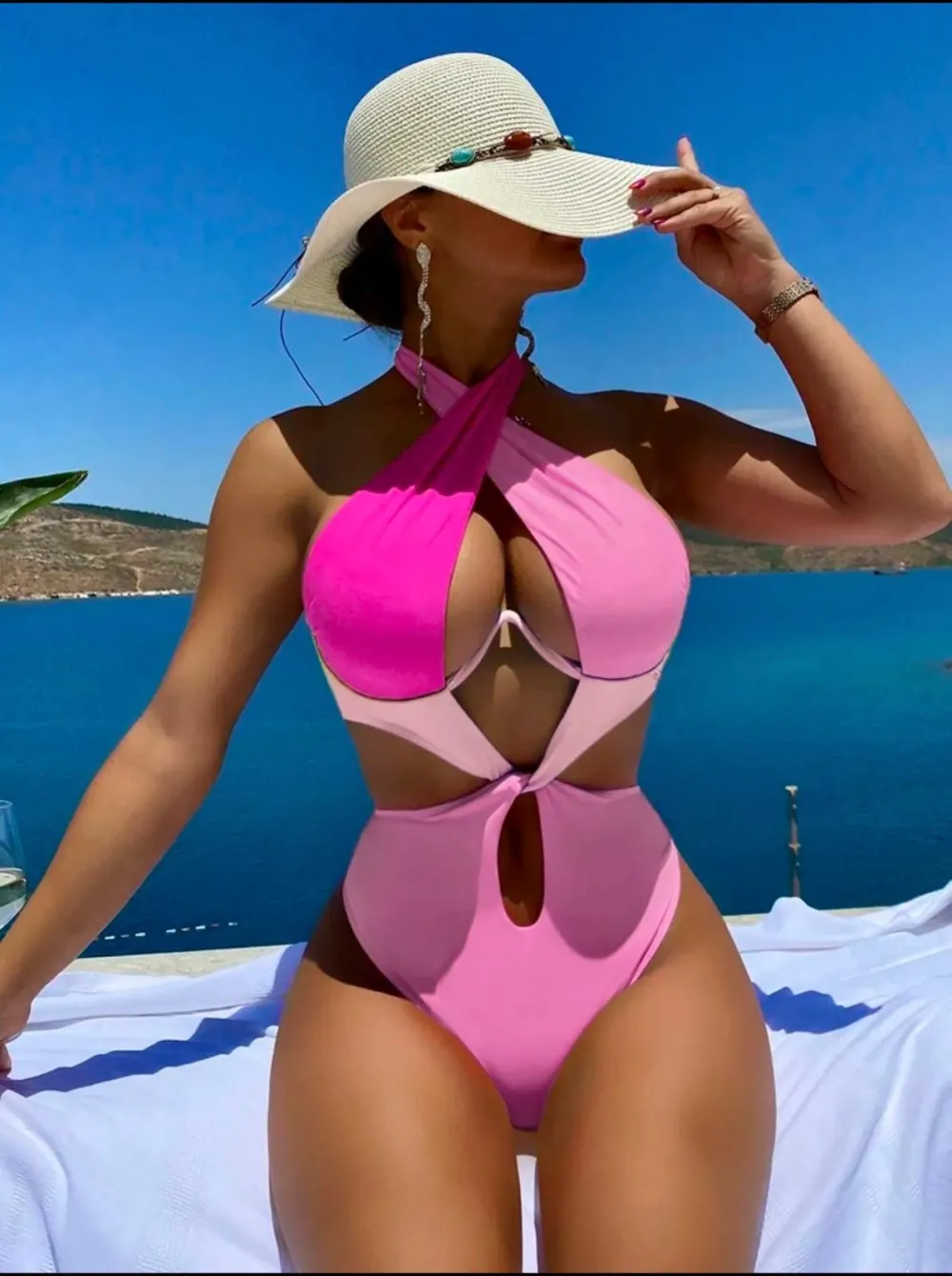 Maillot de bain rose