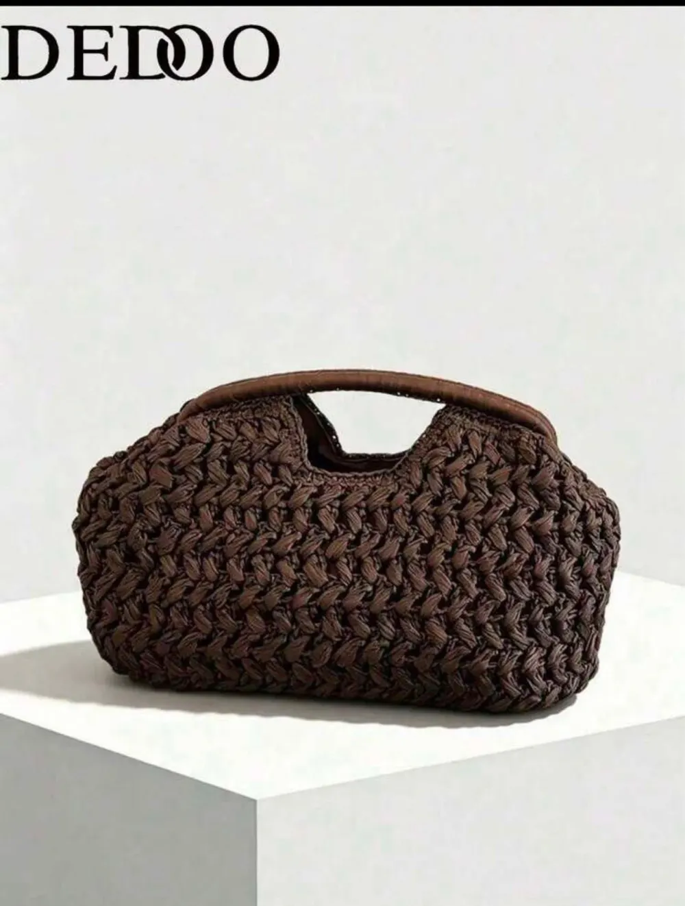 Sac tissé marron