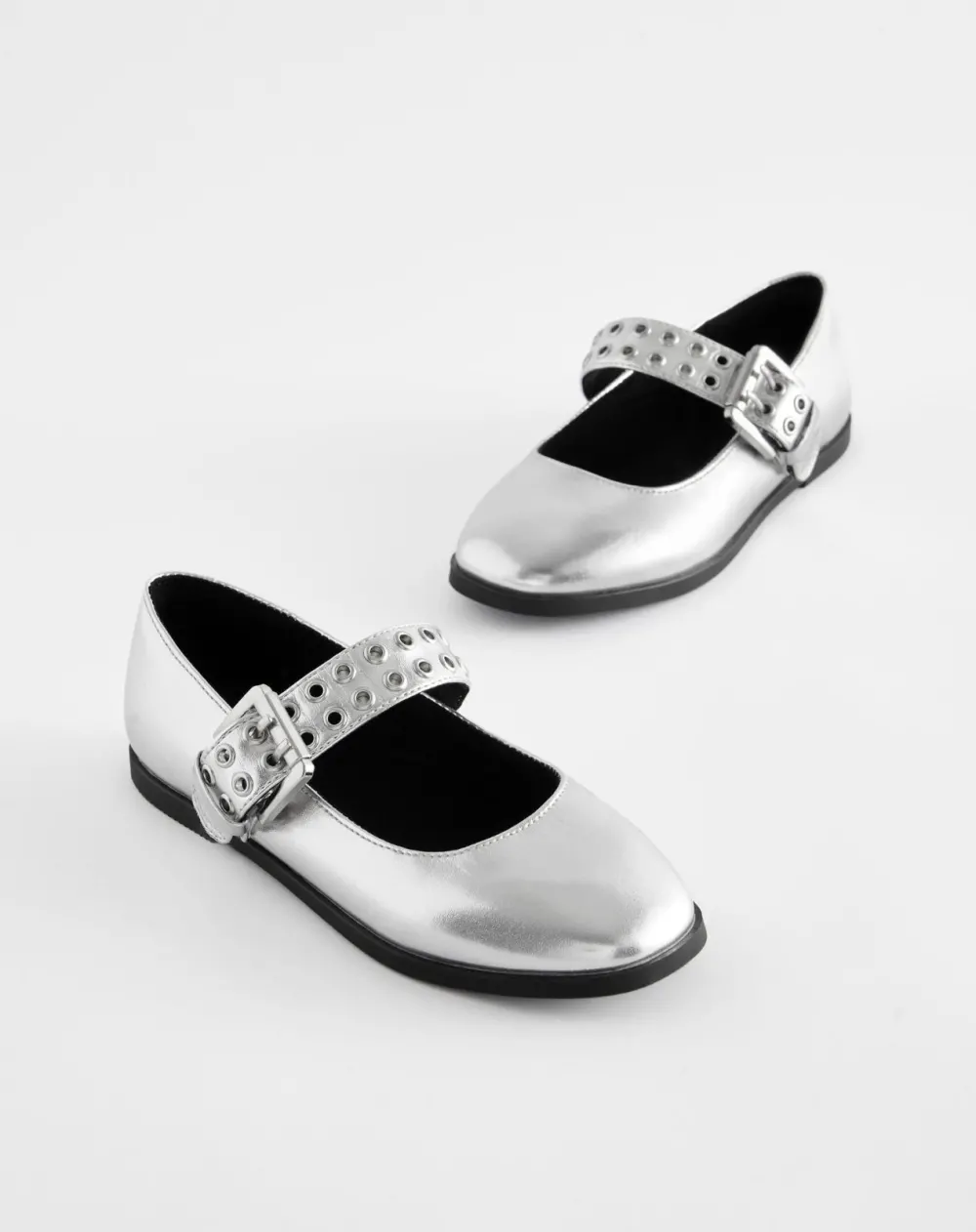 Ballerine argentée Next