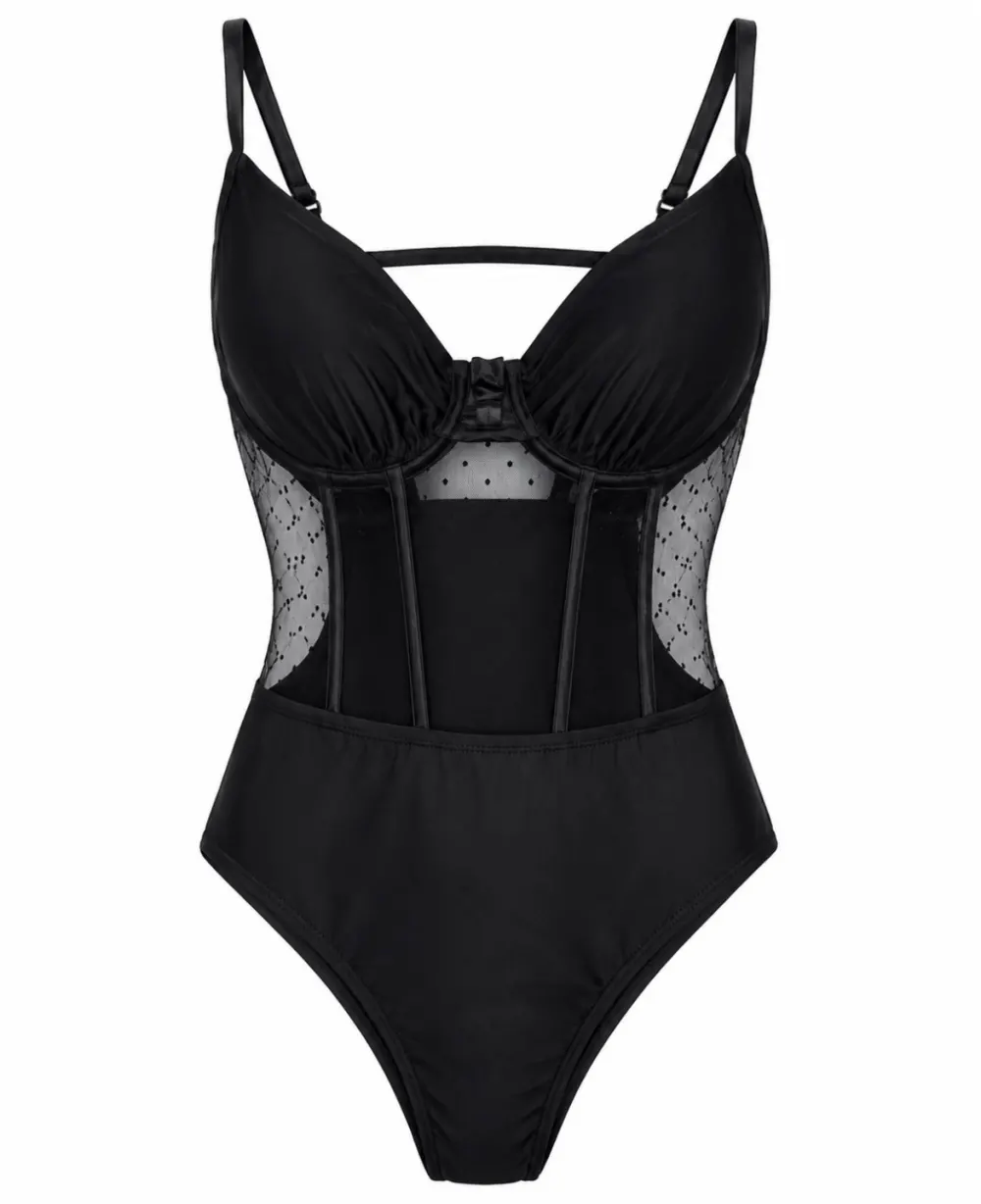 Maillot de bain body noir