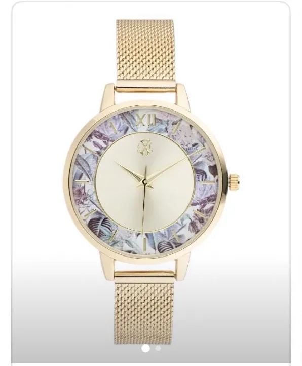 Montre or fond doré Christian Lacroix
