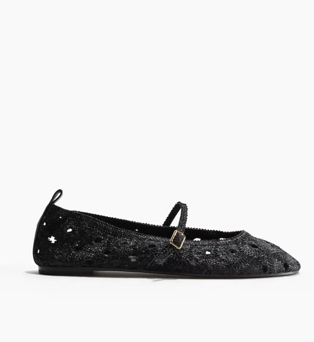 Ballerine noire dentelle H&M