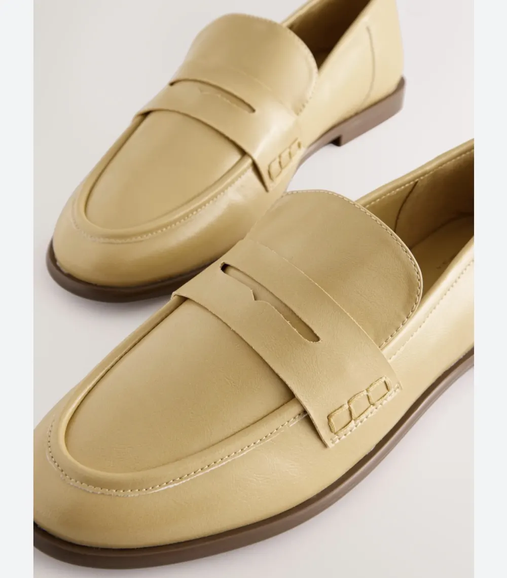 Mocassin jaune poussin Next