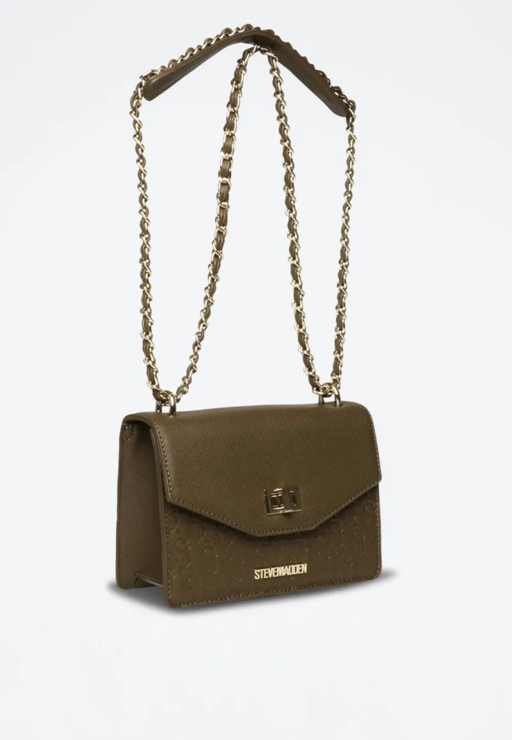 Sac clucht kaki Steve Madden