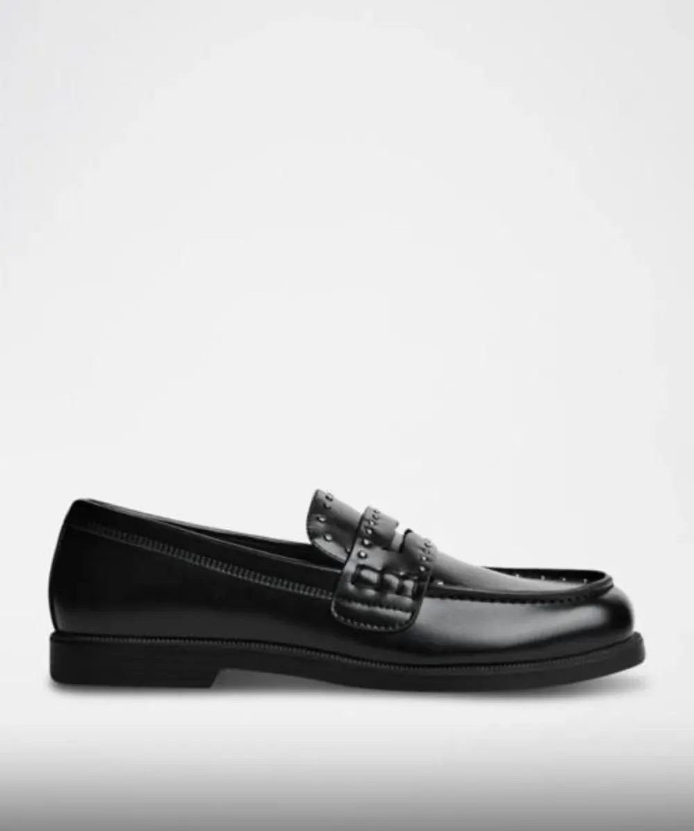 Mocassin noire Bershka