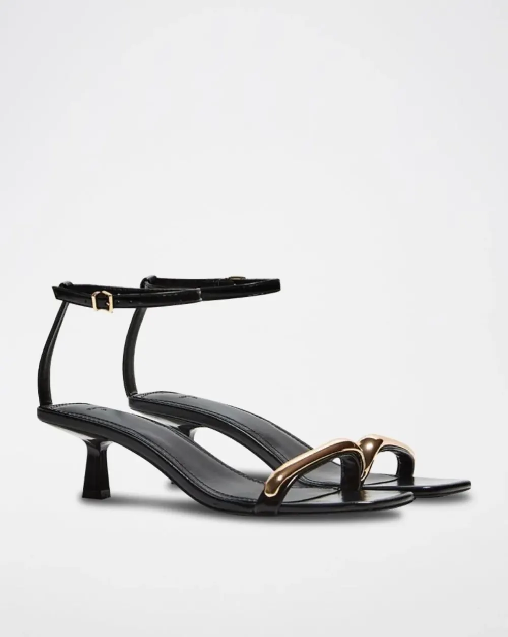 Sandale noire Bershka