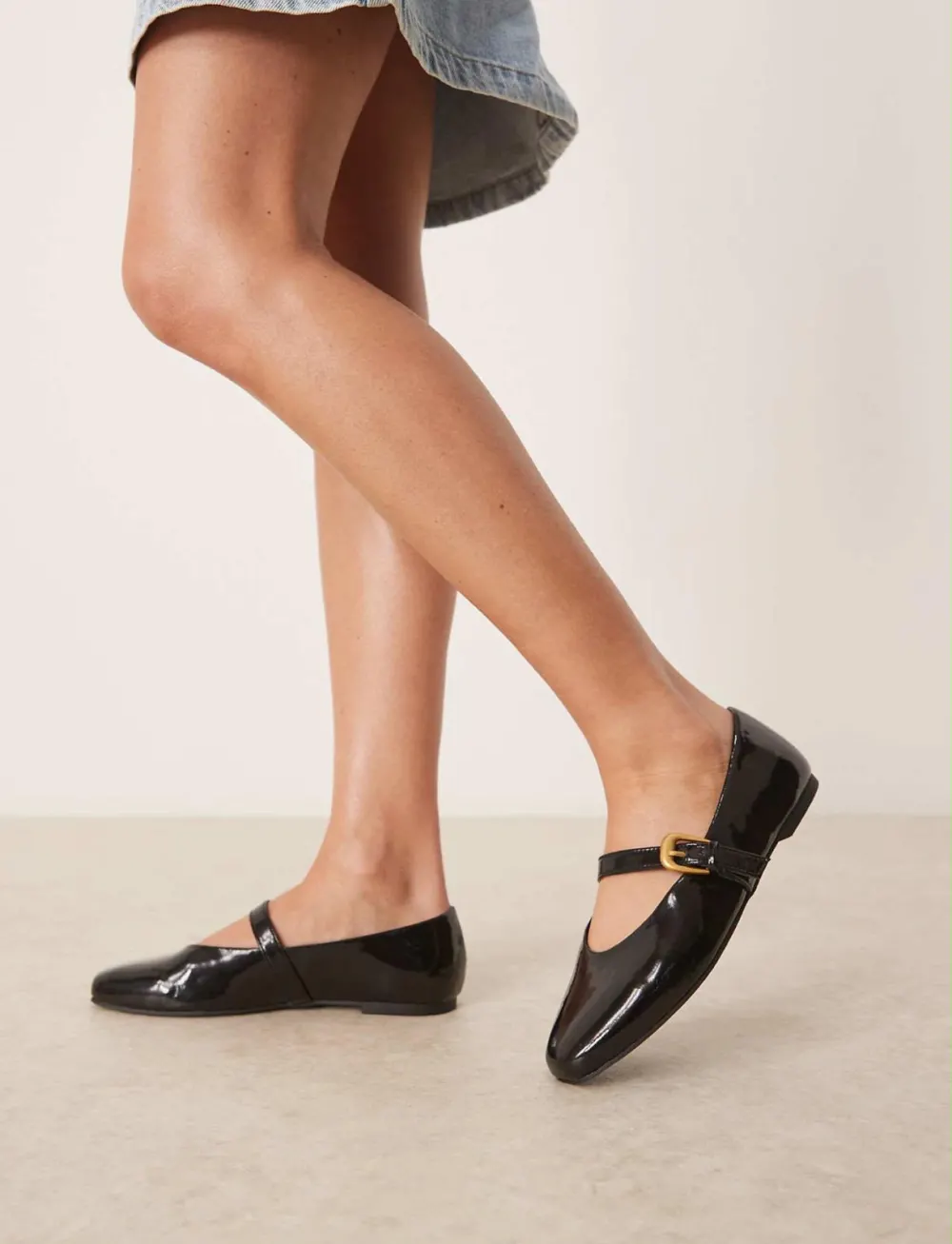 Ballerine vernie noire ASOS