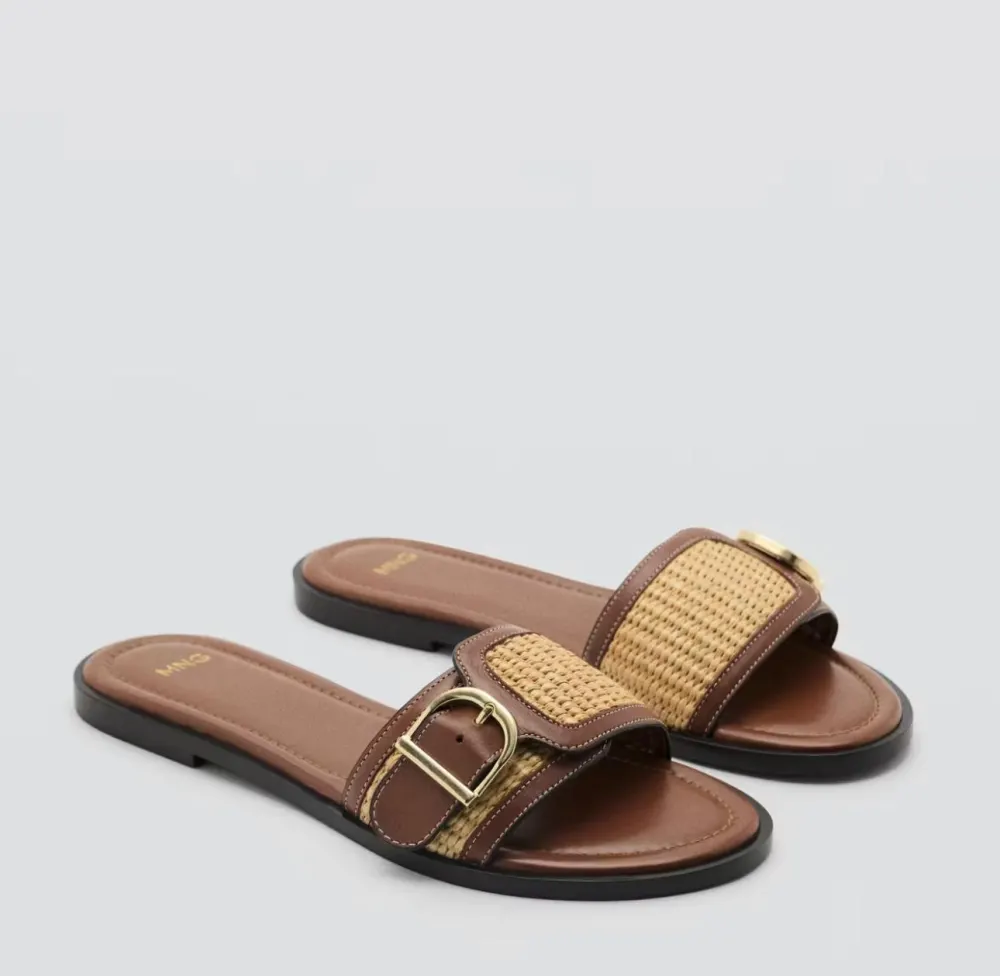 Mule camel marron Mango