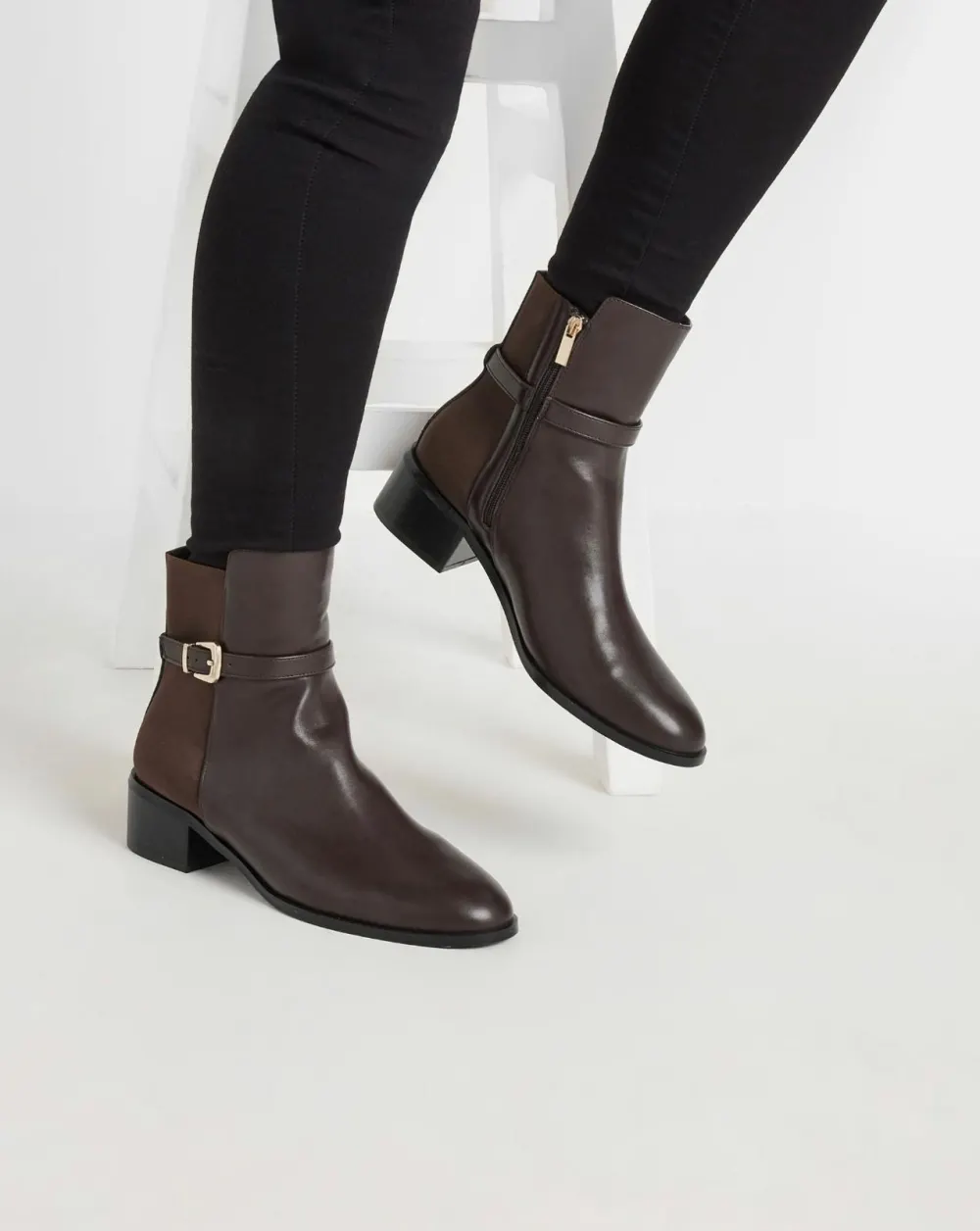 Botte marronne Next
