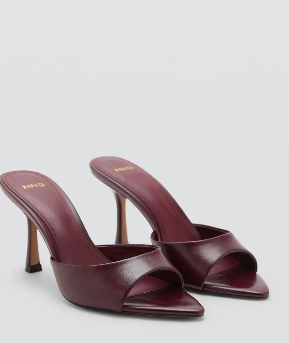 Mule bordeaux Mango