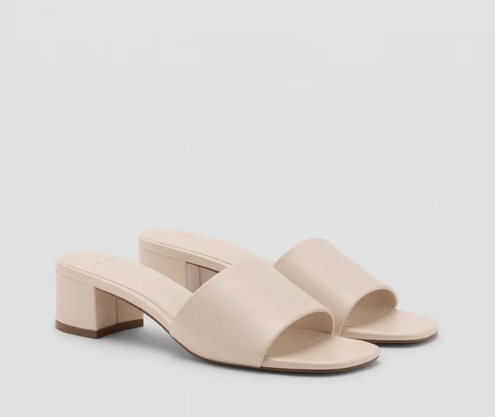 Mule bloc beige Mango