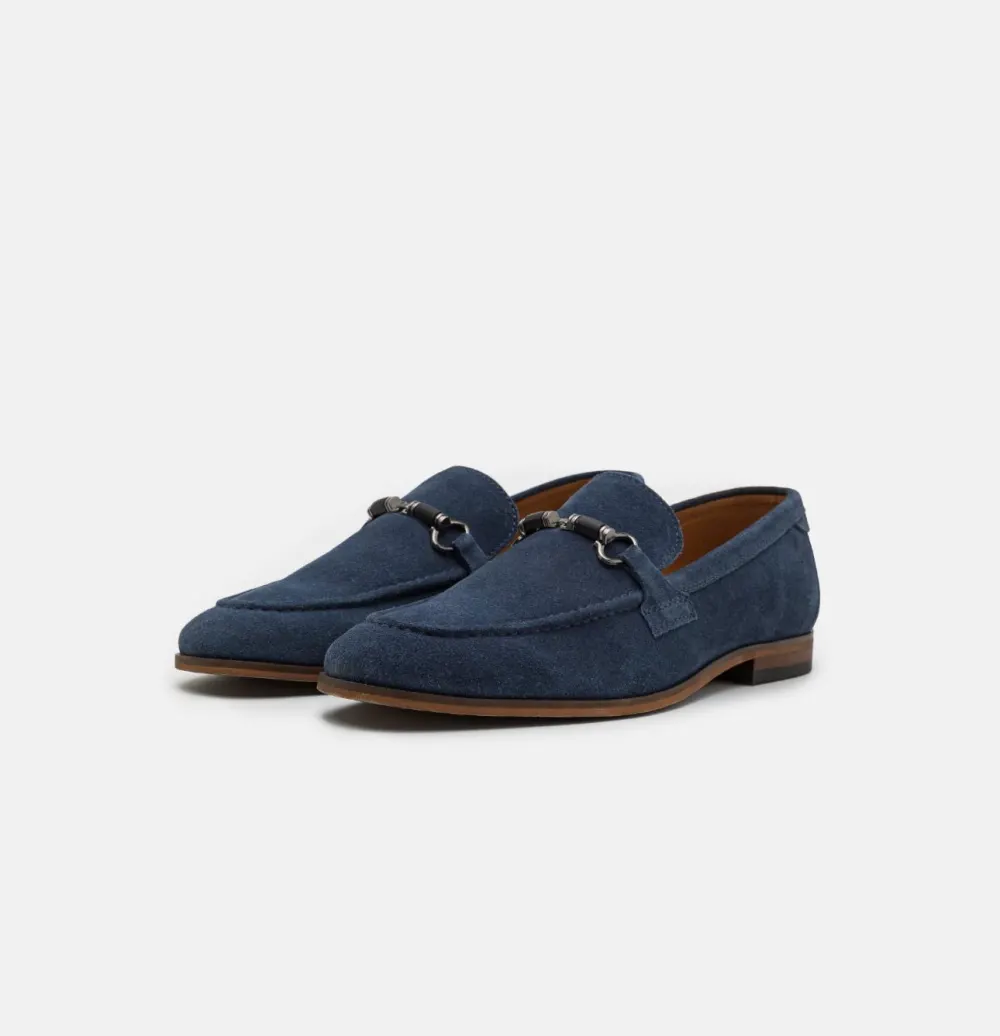 Mocassin nubock bleu Pier One