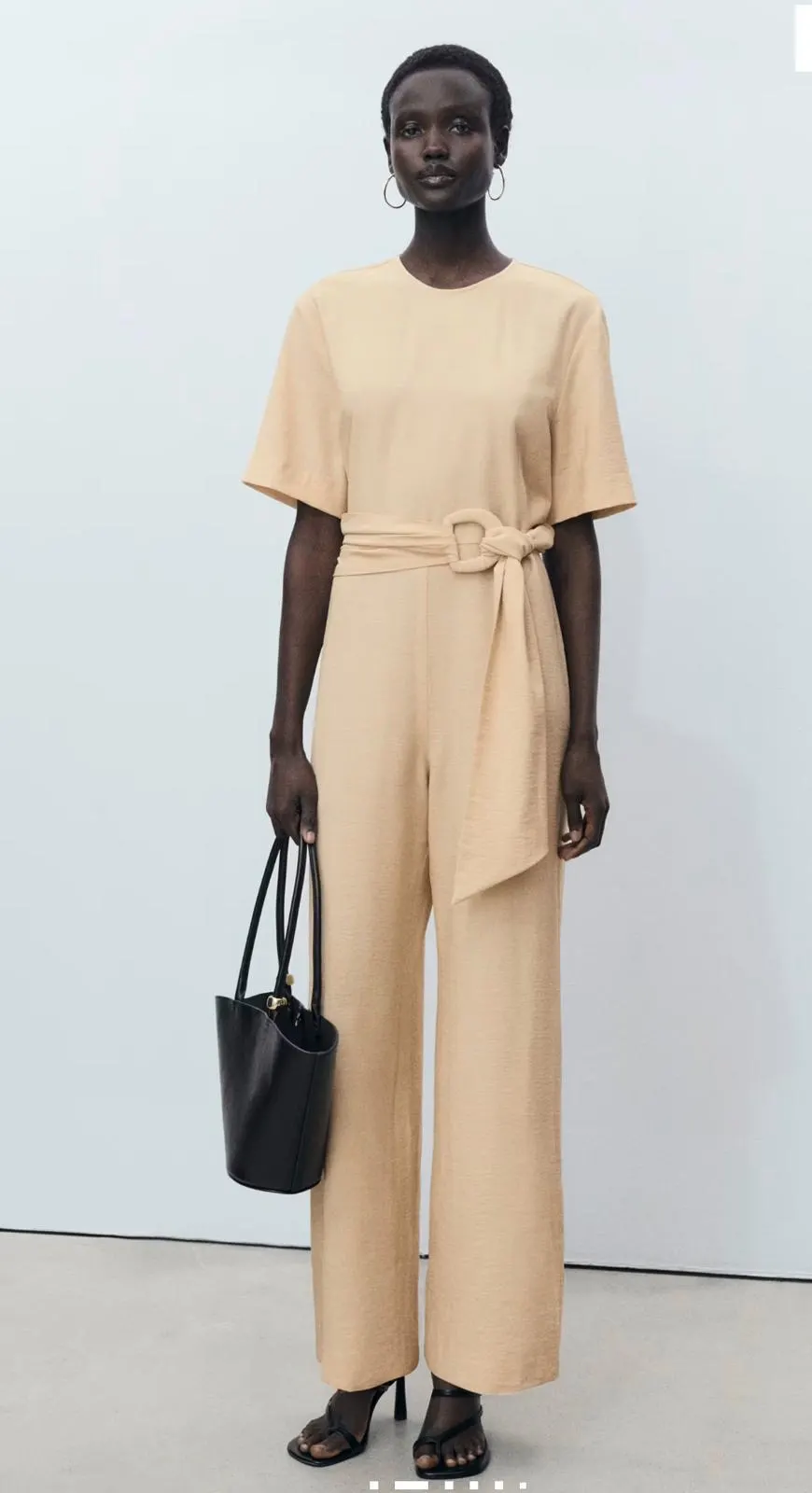 Combinaison beige Mango