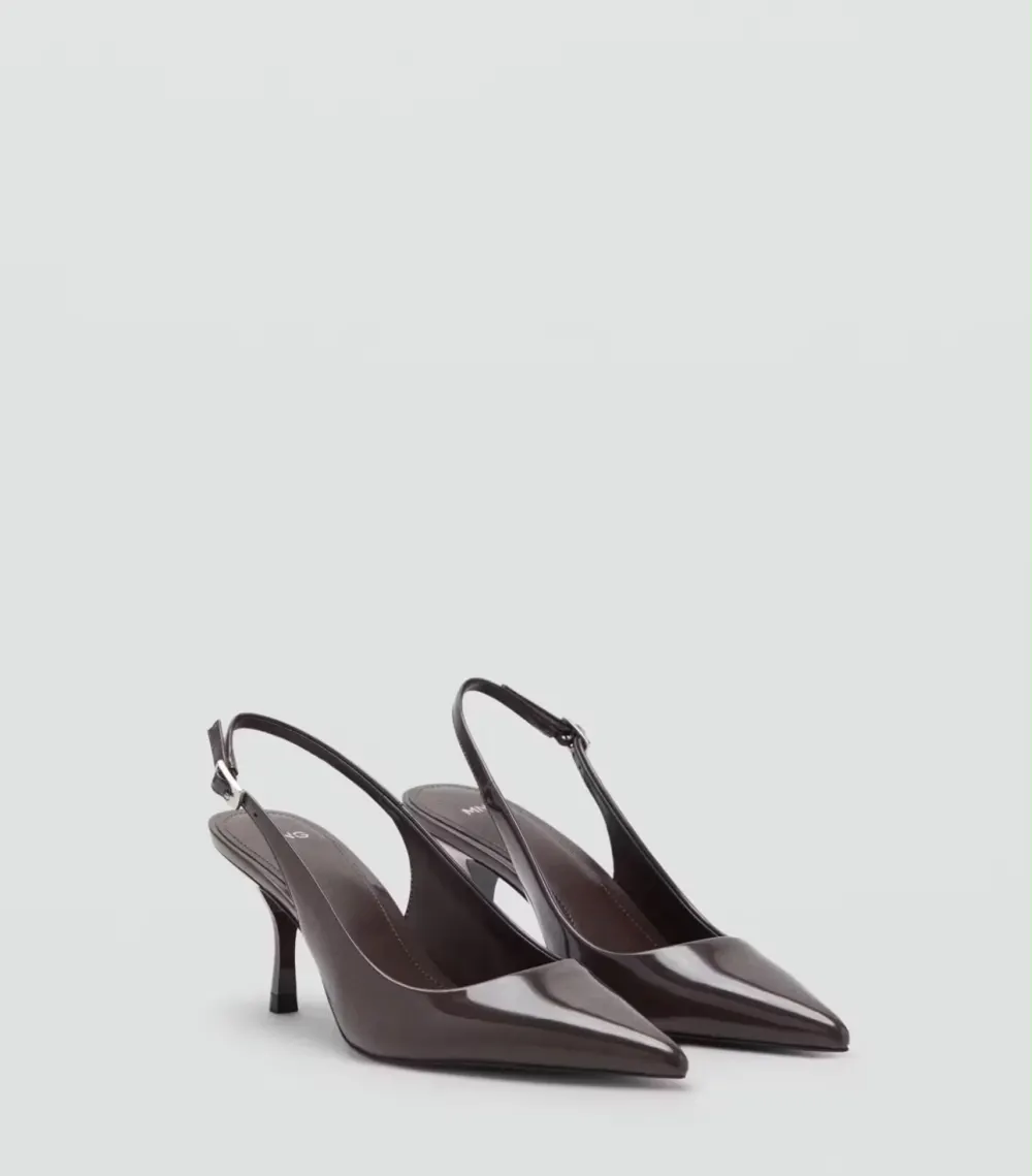 Slingback marron Mango