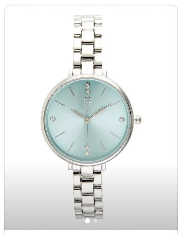 CL montre argent fond bleu - 2